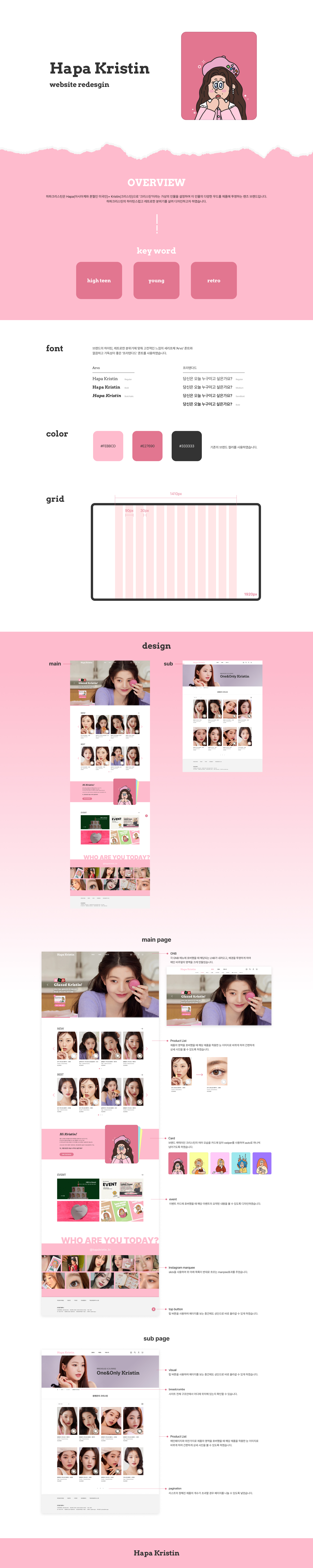 하파크리스틴 리디자인 프로세스