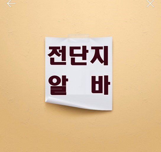 전단지 배포 알바
